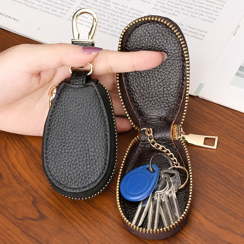 Mini Pu Leather Key Holder, Keychain Case Wallet, Key Storage Box